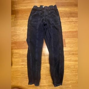 Black corduroy pants